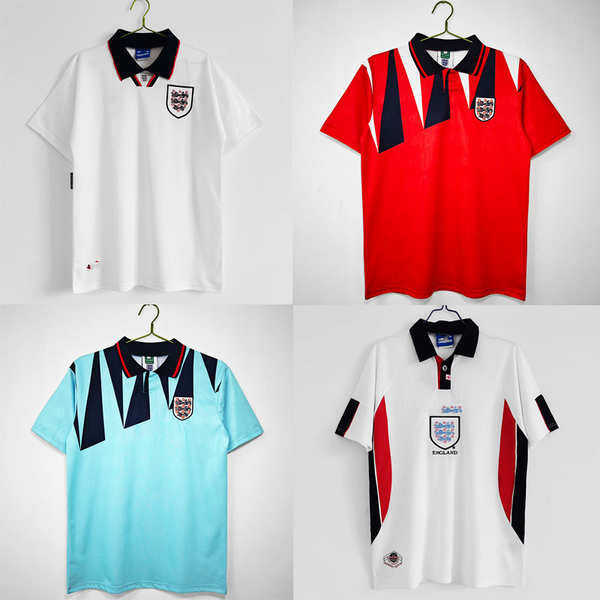 urthe liverpool 98 เสื้อทีมชาติอังกฤษ 1998 ฟุตบอลโลกบ้าน เดวิด เบ็คแฮม แขนสั้นย้อนยุคฟุตบอลชุดฝึกซ้อมแฟนรุ่น