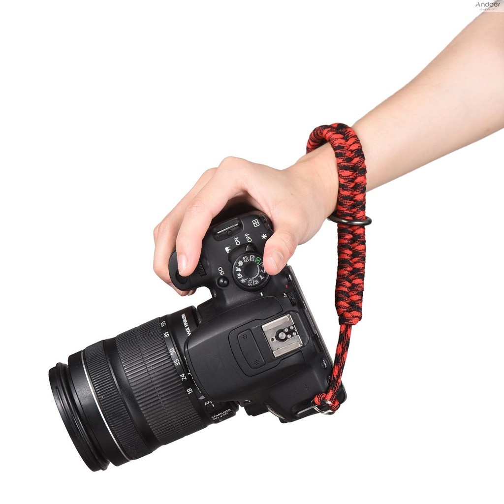 สายรัดข้อมือกล้องสากล 35 ซม. สายคล้องมือกล้องสายรัดข้อมือสําหรับกล้อง DSLR และ Mirrorless สําหรับช่างภาพ Quick Release