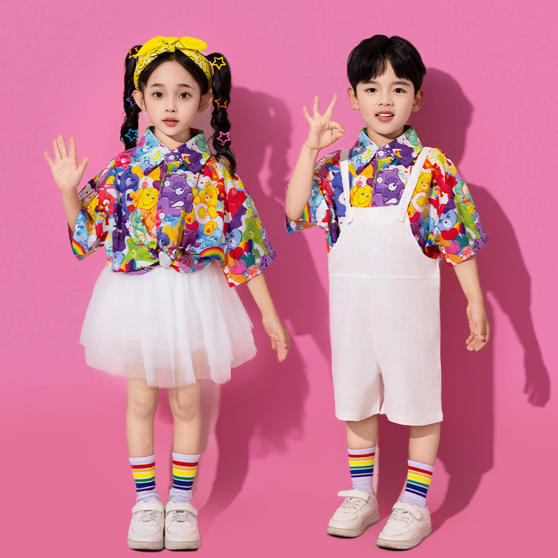 15-75KG ชุดเชียร์ ชุดเต้นเด็ก ชุดเต้นแจ๊ส เด็กผู้หญิง เสื้อเชิ้ต ชุด cover dance ชุดฮิปฮอป เด็กผู้ชาย กางเกง ชุดเต้น cover ชุดเซ็ทเด็ก - รูปที่ 5