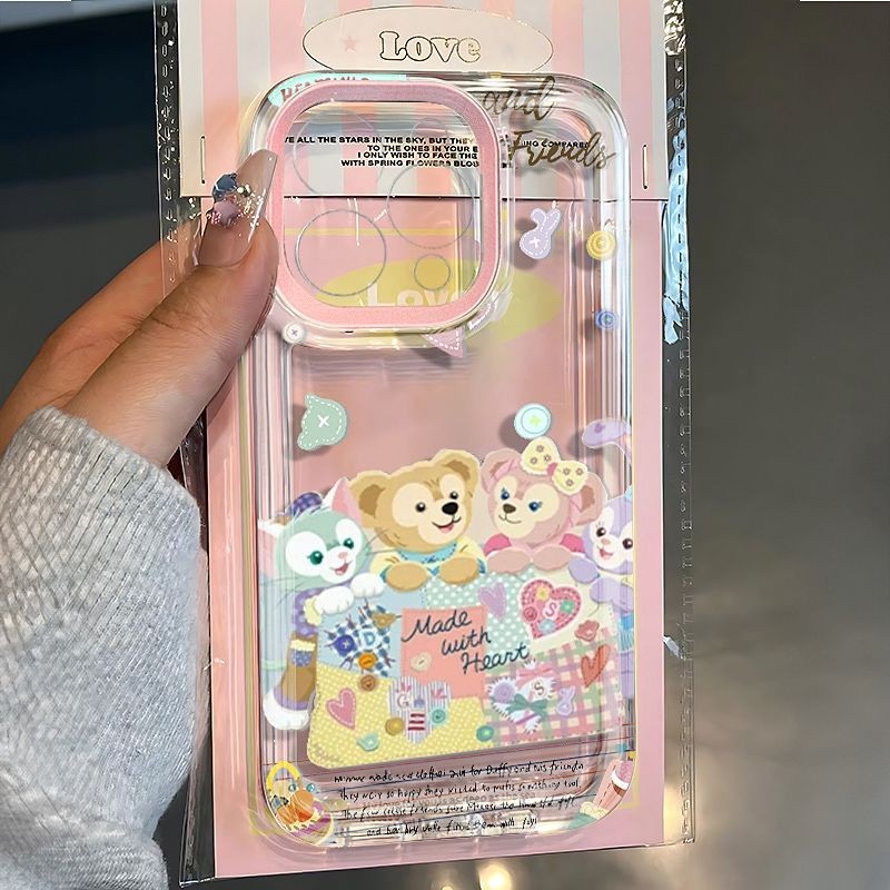 เหมาะสําหรับ iPhone x/xs/xr/xsmax/7/8plus/11Promax/12/13/14Promax/15กันกระแทกรวมทุกอย ่ างเคสป ้ องกันการ ์ ตูน Star Delu รูปแบบซิลิโคนใสเคสโทรศัพท ์ นุ ่ ม BZMF