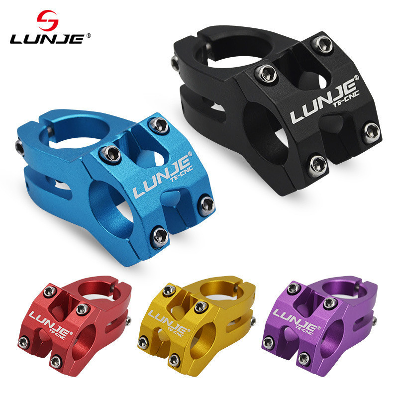 Lunje MTB Stem 25.4/31.8 45 มม.ความแข็งแรงสูงสั้นHandlebar StemอลูมิเนียมจักรยานสะพานRacing Downhill Bike / Road Bike Stem