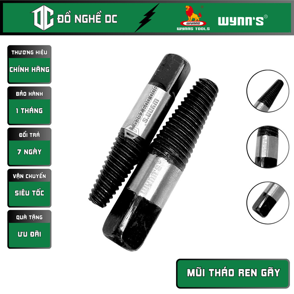 ดอกกําจัดเกลียวหัก การกําจัดเกลียวย้อนกลับ WYNNS 1/2 INCH W3313A3/4 INCH W3313B การกําจัดท่อน้ําหัก 