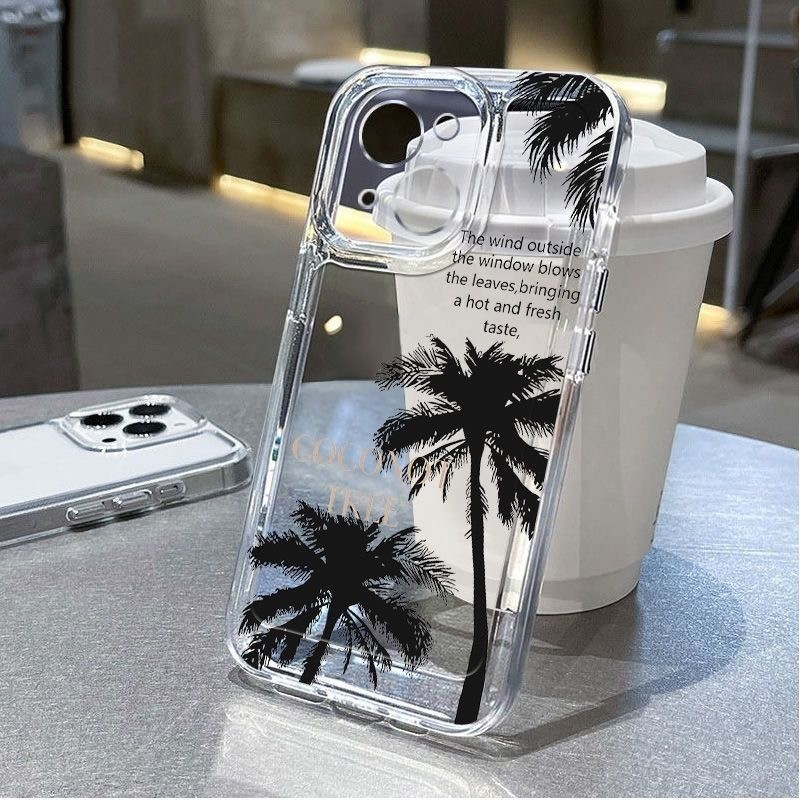 Coconut tree siluette Soft Case Hp infinix 50i Hot 50 Hot 60 60i Smart 10 Smart 10 Plus Note 50 Note