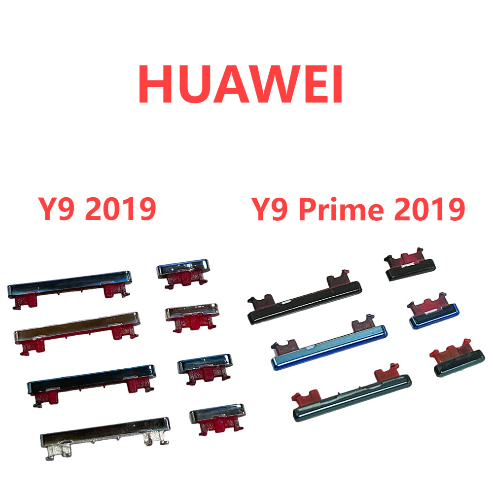 สำหรับ Huawei Y9 2019 Y9 PRIME 2019 สวิตช์เปิด/ปิดปุ่มปรับระดับเสียงอะไหล่โทรศัพท์
