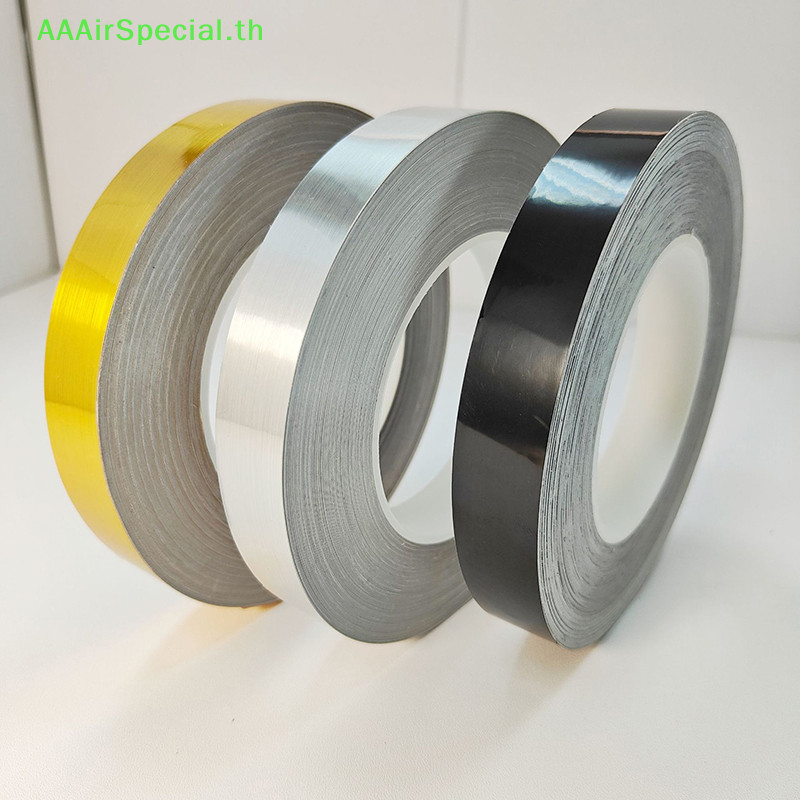 Aaairspecial 50 เมตร/ม้วนสีดําทองเงินชั้น Edging กันน้ําตะเข็บสติ๊กเกอร์ติดผนังเพดานตกแต่งบ้าน Self-กาวกระเบื้องเทป TH ราคา ถูกที่สุด ดีลบีเคเค แกลเลอรีภาพที่ 2