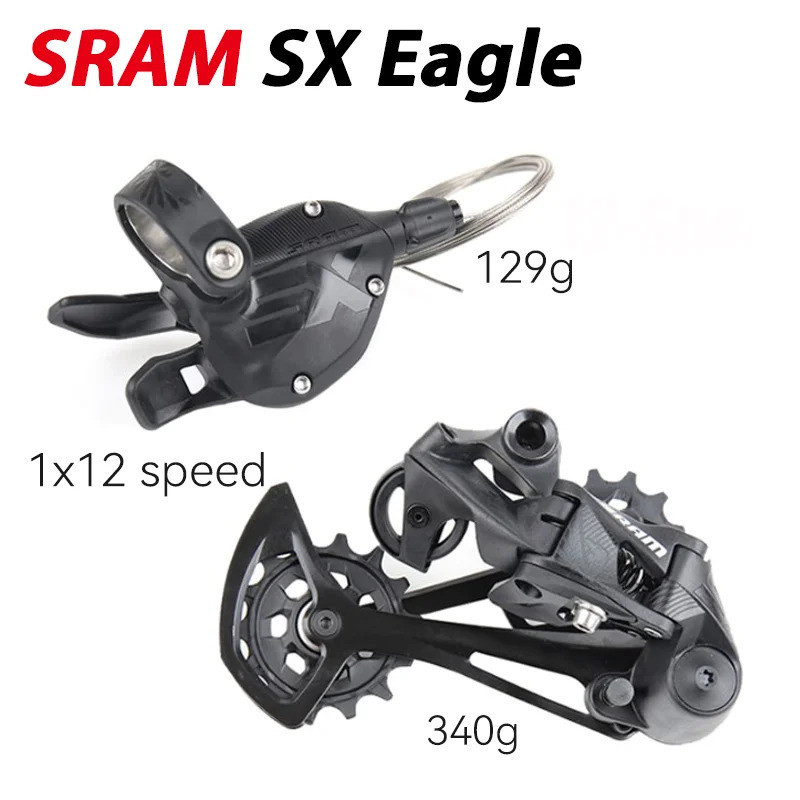 SRAM SX Eagle 1x12 Groupset สำหรับจักรยานเสือภูเขา ควบคุมด้วย Trigger Shifter พร้อม derailleur ข้างห