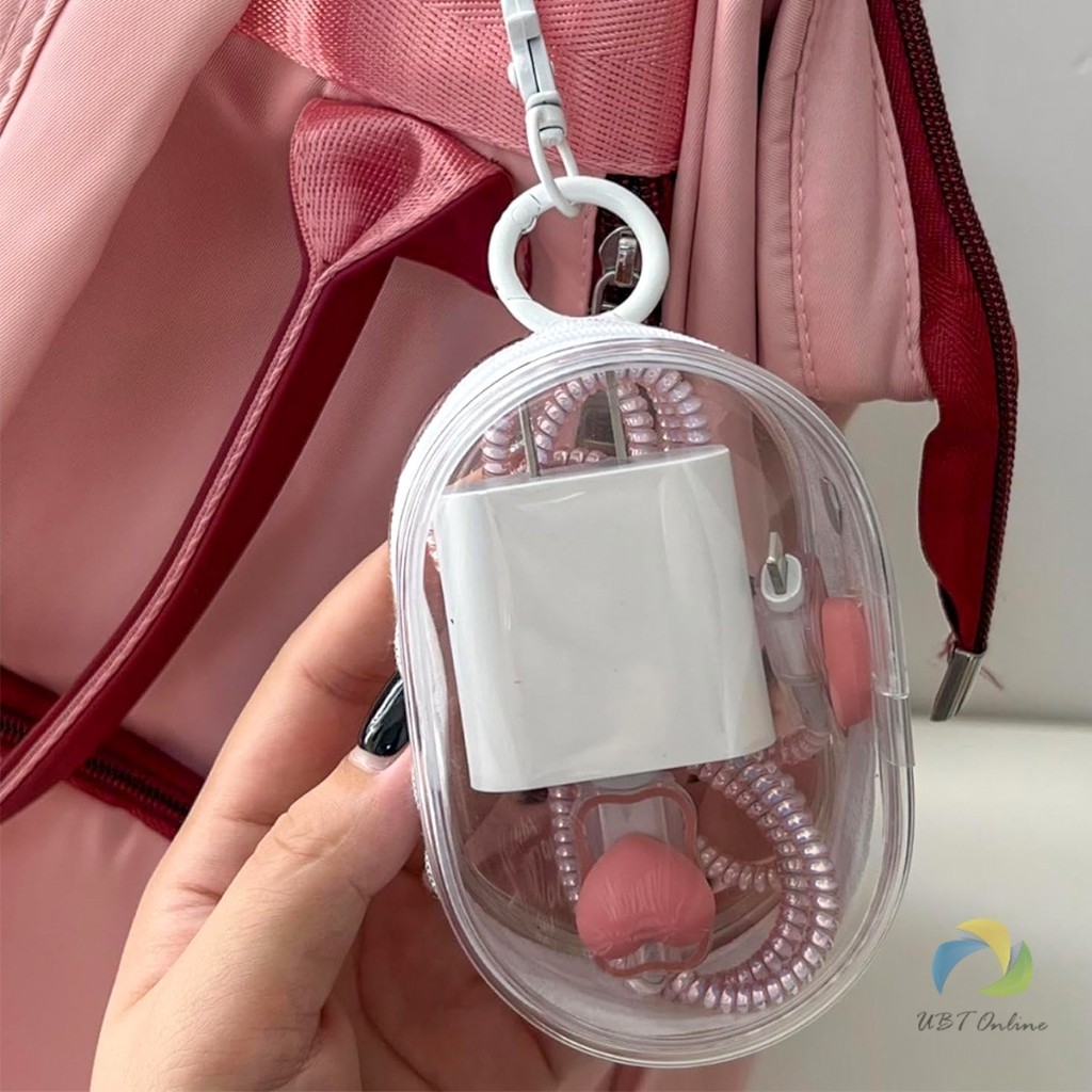 UBT กระเป๋าจัดเก็บหูฟัง เก็บสายชาร์ พกพาง่าย ขนาดเล็ก มีซิป ป้องกันฝุ่น Storage bag