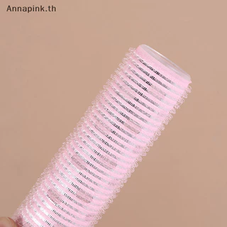 Annapink.th 4size Hair Rollers Hair Curlers Lazy Curler Hair Roller พร้อมแผ่นอลูมิเนียม EN