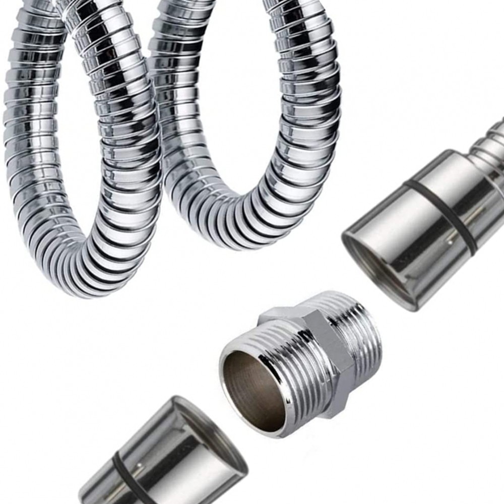 Shower Connector Shower Hose Extend Chrome Brass Home Improvement Shower Hoses