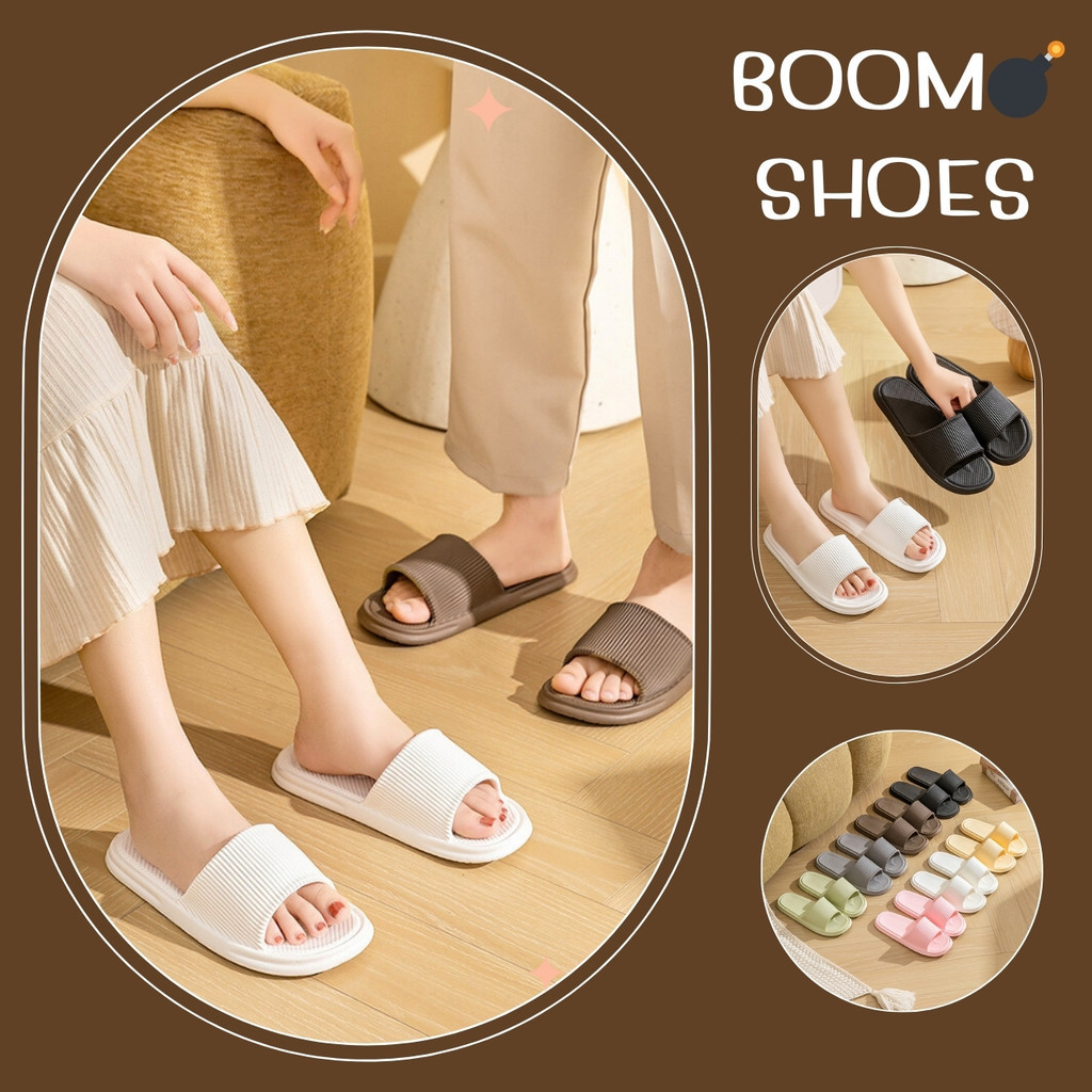 BOOM รองเท้าแตะยาง EVA แบบสวม 7 สี น้ำหนักเบา สบายเท้า (18)