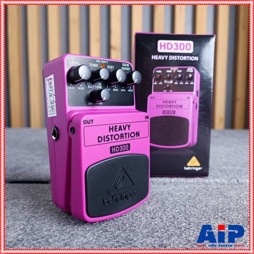 BEHRINGER HD-300 เอฟเฟคกีต้าร์ Heavy Metal Distortion เอฟเฟ็คกีตาร์ Behringer HD300 ให้เสียงแตก Heav