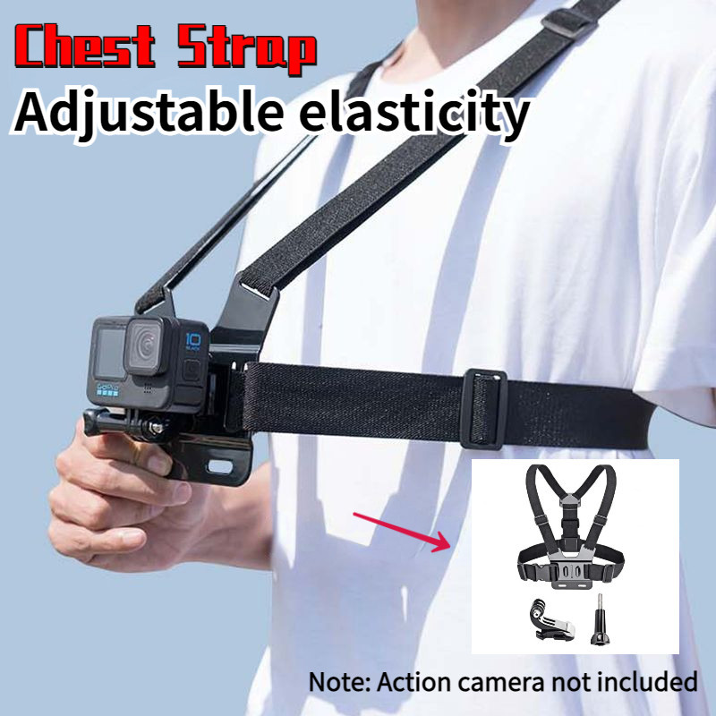 ปรับหน้าอก Mount Harness สําหรับ GoPro Hero 12 11 10 9 8 7 6 5 4 SJCAM Insta360 X2 X3 DJI Osmo Action กล้องอุปกรณ์เสริม