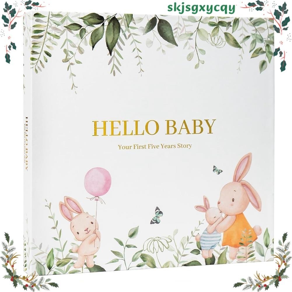 Baby Memory Book Scrapbook อัลบั้มรูปไดอารี่การตั้งครรภ์สัตว์น่ารัก Keepsake บันทึกการเจริญเติบโต Journal บัญชีมือใช้งานง่าย A skjsgxycqy.th