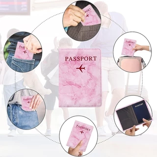 สติกเกอร์ปักปกหนังสือเดินทางและที่ใส่บัตรประจำตัว - กระเป๋าสตางค์ป้องกัน RFID กระเป๋า PUในสต็อก
