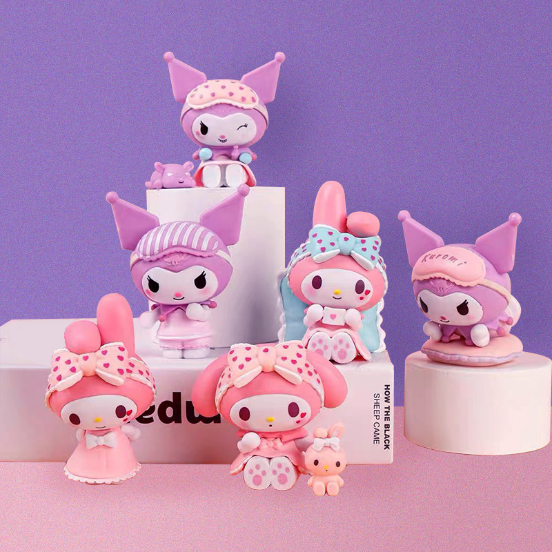 Sanrio โมเดลซานริโอ้ ส่งเร็วทันใจ กล่องจุ่มซานริโอ้ เมโลดี้ โมเดลน่ารัก ตุ๊กตาประดับตกแต่ง ของขวัญส