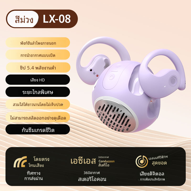 การผสมผสานเสียง+หูฟังเป็นหูฟังกีฬากลางแจ้งพร้อมอายุการใช้งานแบตเตอรี่ที่ยาวนาน
