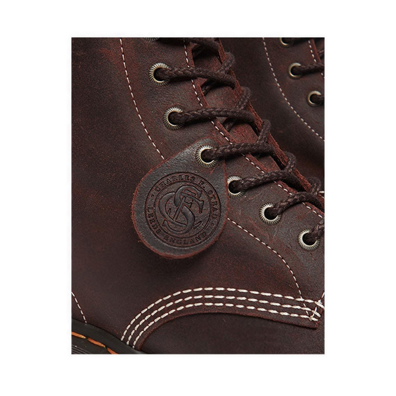 Dr. Martens รองเท้าบูทหนัง Wax Commander รุ่น 1460 Made in England - สีน้ำตาล