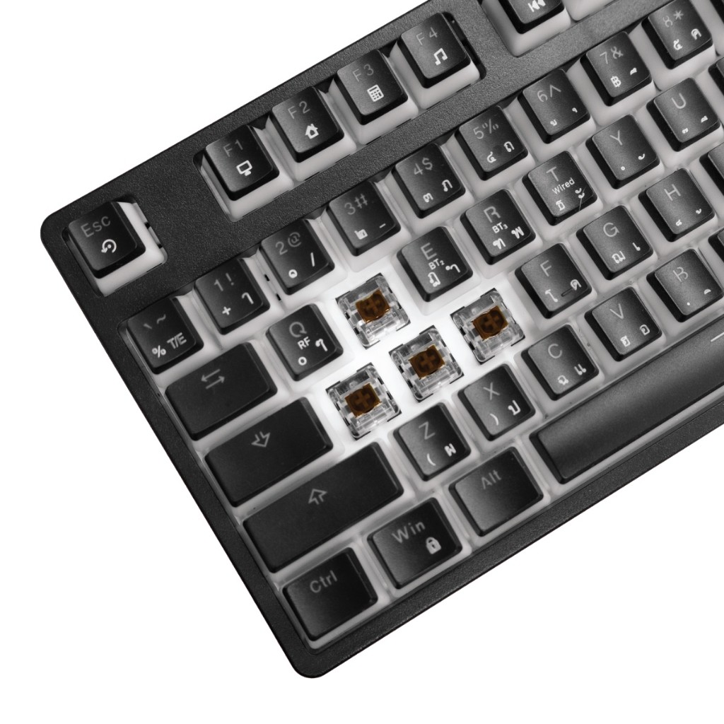 SIGNO KB-752 MEZZON WIRELESS MECHANICAL GAMING KEYBOARD คีย์บอร์ดเกมมิ่ง เชื่อมต่อ 3 โหมด