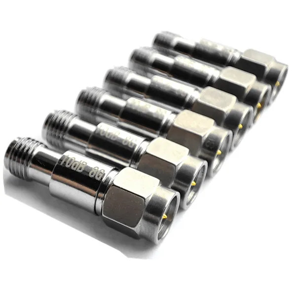 2w SMA Attenuator 6dB 10dB 15dB 20dB 30dB 40dB 50dB 60dB 1dB 2dB 3dB 5dB DC-8GHz RF Coaxial Fixed At