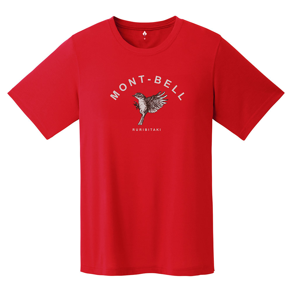 Montbell Outdoor Hiking Short Sleeve 100% Premium Cotton T-Shirt Sweat Anti-Casual Loose Crew Neck Mens and Womens 2025