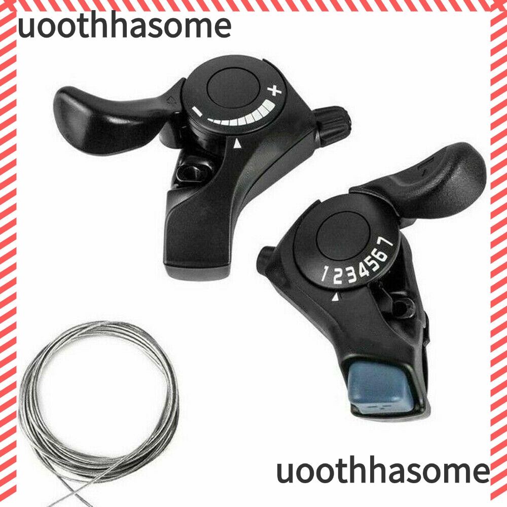 Uoothasome 3/7/21 Speed Handlebar Twist Grip ทนทานจักรยาน Derailleur ความเร็วเปลี่ยนเกียร์ Shifter
