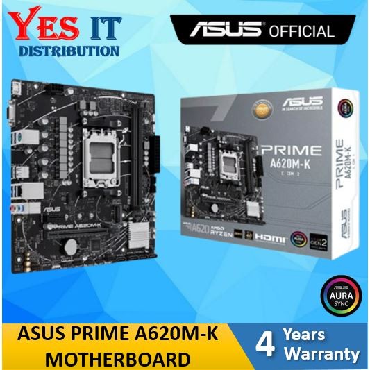 เมนบอร์ด ASUS PRIME A620M-K mATX AMD AM5
