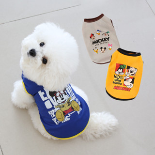 เสื้อกั๊กสุนัขการ์ตูนมิกกี้สุดน่ารักเสื้อผ้าฤดูใบไม้ผลิฤดูร้…