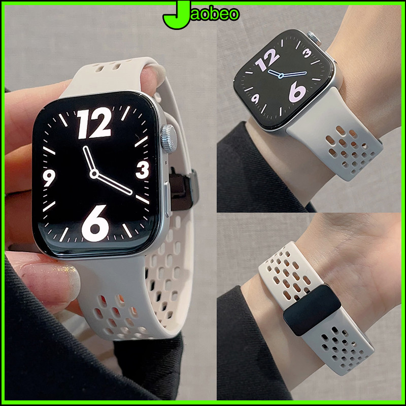 สาย for Huawei Watch Fit 5 4 3 / 5 4 Pro ซิลิโคนระบายอากาศ สาย สายรัดข้อมือเปลี่ยนหัวเข็มขัดแม่เหล็ก