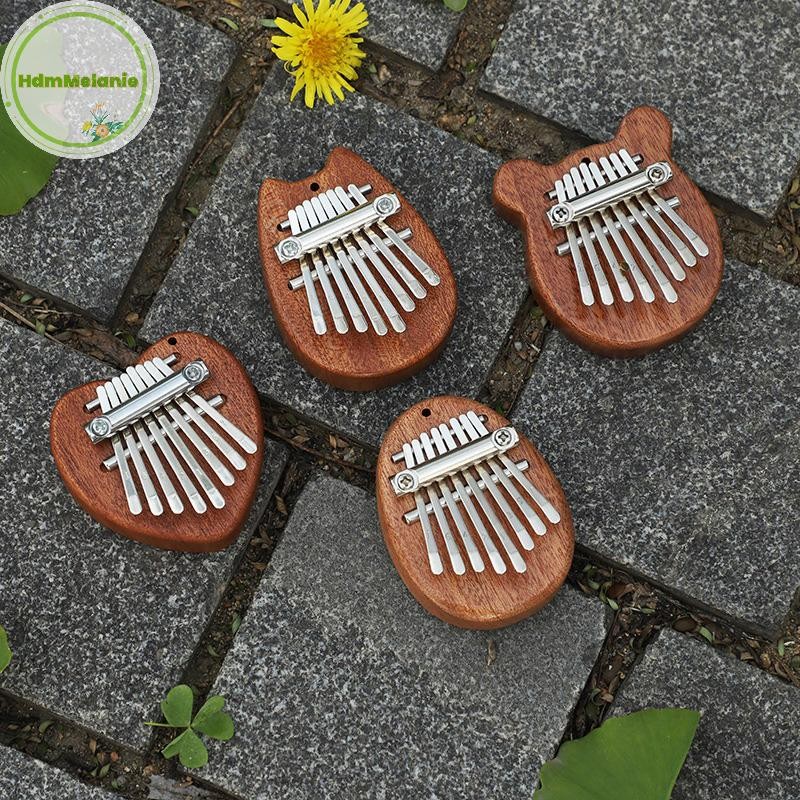 Hdmm 8 Key Kalimba Thumb เปียโนของขวัญเด็กเริ่มต้นเพลงคนรักผู้เล่น,น่ารักเครื่องมือจี้พวงกุญแจอุปกรณ์เสริม TH