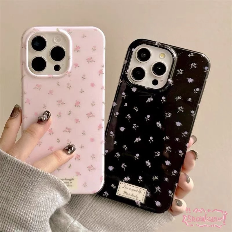 เคส Oppo A17 A18 A7 A53 A31 A57 A54 A58 A76 A15 A16 A74 A3s A38 A16K A9 A54s Reno 5 10 ดอกไม้โรแมนติกสีโปร่งใส