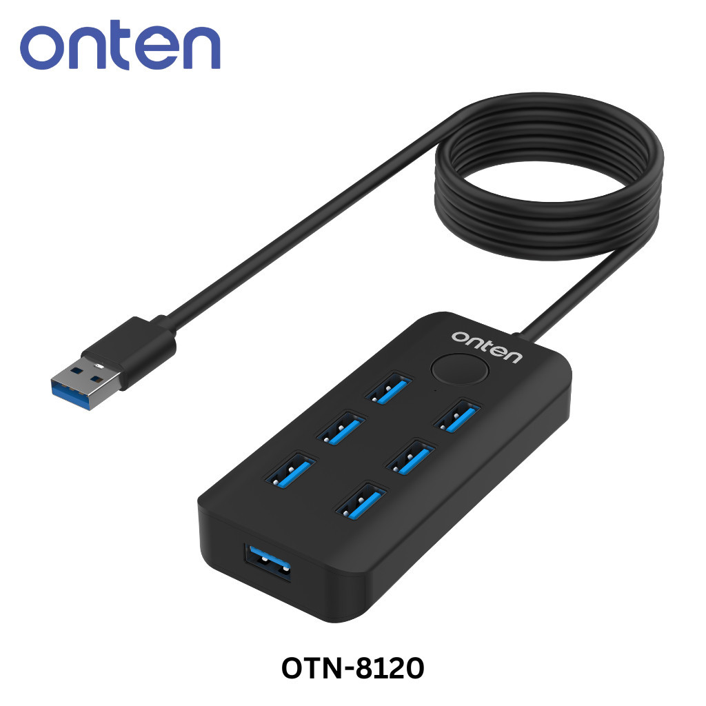 Onten OTN-8120 / 7 Port USB3.0 HUB ยูเอสบีฮับ เพิ่มพอร์ต 7 พอร์ต