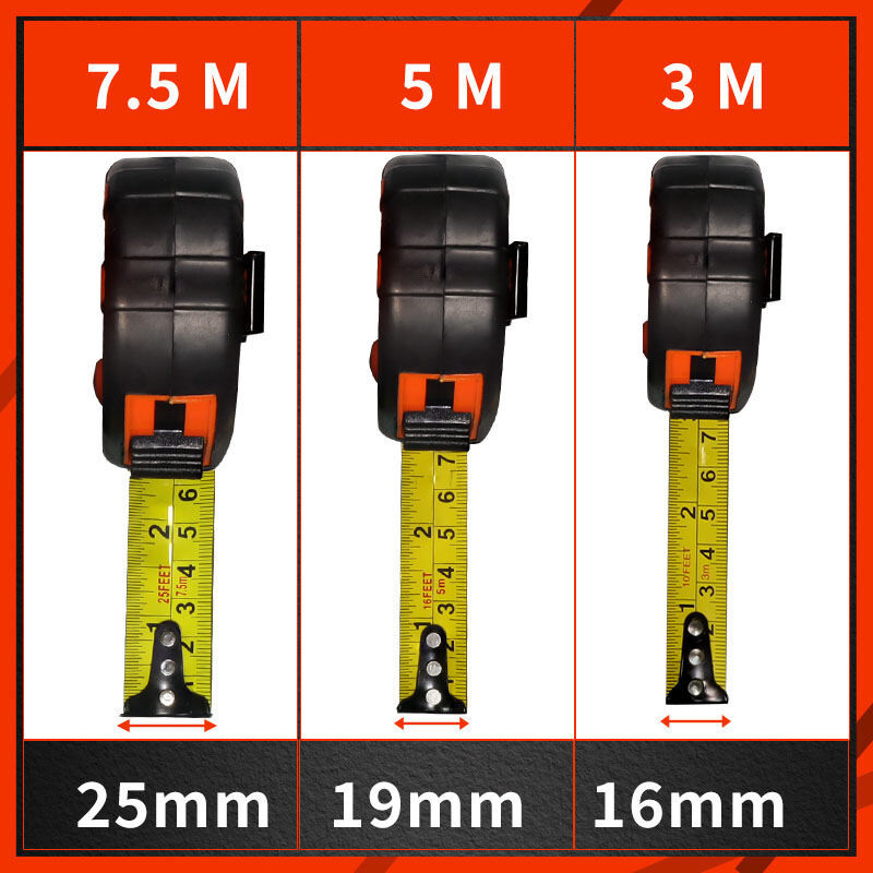 ตลับเมตร ระยะ 3.5-7.5m ตัวเลขชัดเจน มือ ไม่เสียรูปทรงง่าย ตลับเมตร ตลับเมตรพกพา ตลับเมตร