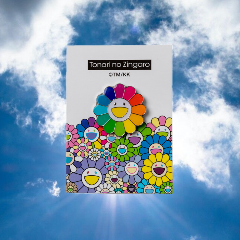 Takashi Murakami Classic Sunflower เข็มกลัดตกแต่งน่ารัก อุปกรณ์เสริมอินเทรนด์