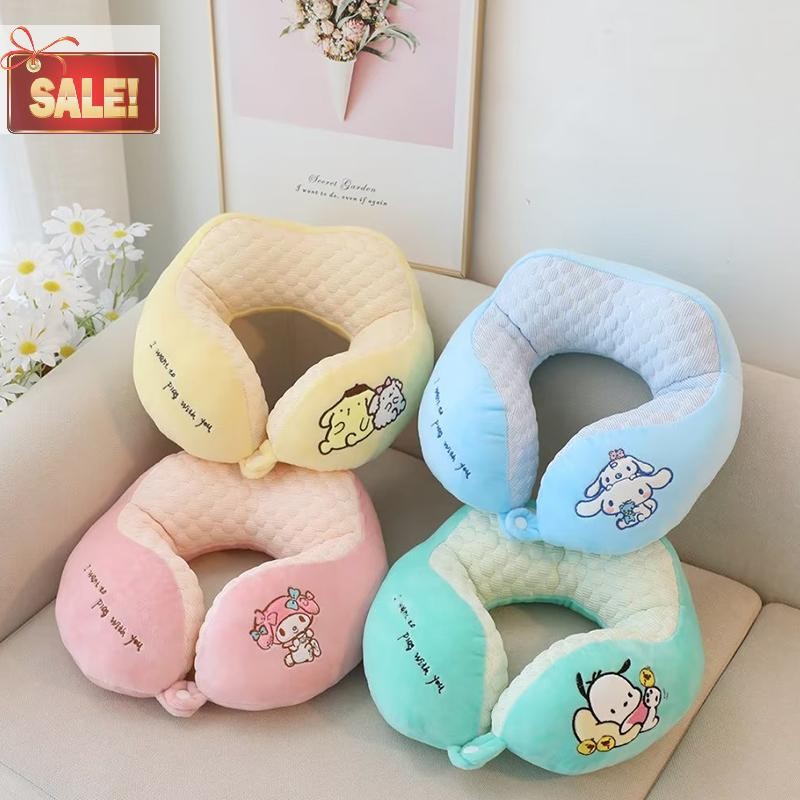 Bl Sanrio My Melody การ์ตูน Napping หมอน Office Nap หมอนรองคอเดินทางแบบพกพาเบาะนักเรียน U-Shape ปากมดลูกเบาะ A