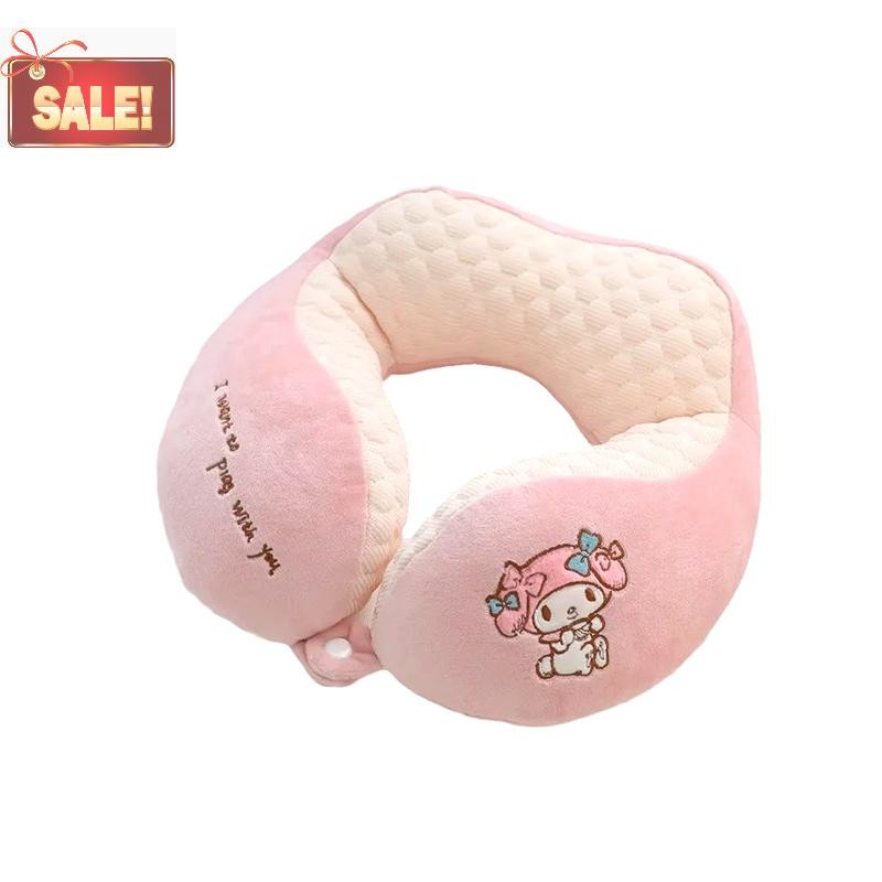 Bl Sanrio My Melody การ์ตูน Napping หมอน Office Nap หมอนรองคอเดินทางแบบพกพาเบาะนักเรียน U-Shape ปากมดลูกเบาะ A