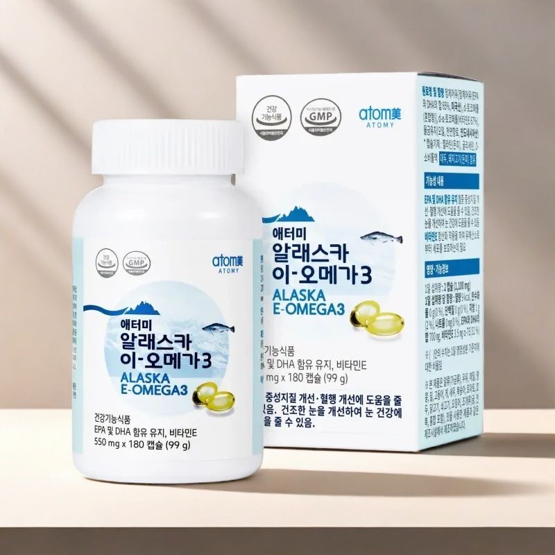 艾多美鱼油 艾多美海鱼油 中老年鱼油瓶韩国网代Atome Fish Oil Atome Deep Sea Fish Oil Nows20250319