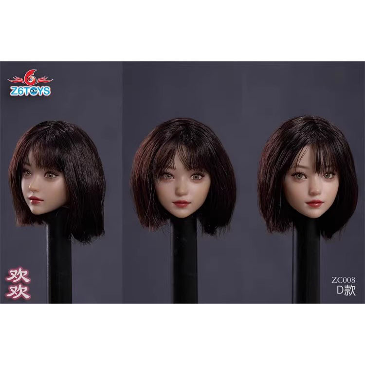 [ระดับไฮเอนด์] พร้อมสต็อก Z6TOYS ZC008 1/6 Movable Eye Beauty Head Sculpture Huanhuan เหมาะสําหรับ T