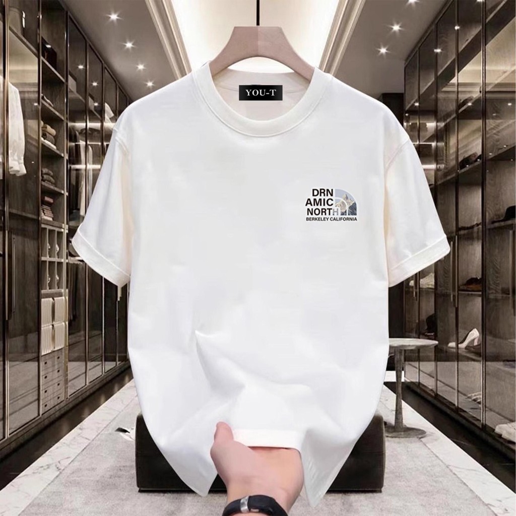 เสื้อยืดแขนสั้นผ้าฝ้ายแท้ ไม่จม ใส่สบาย ลาย DRN AMIC