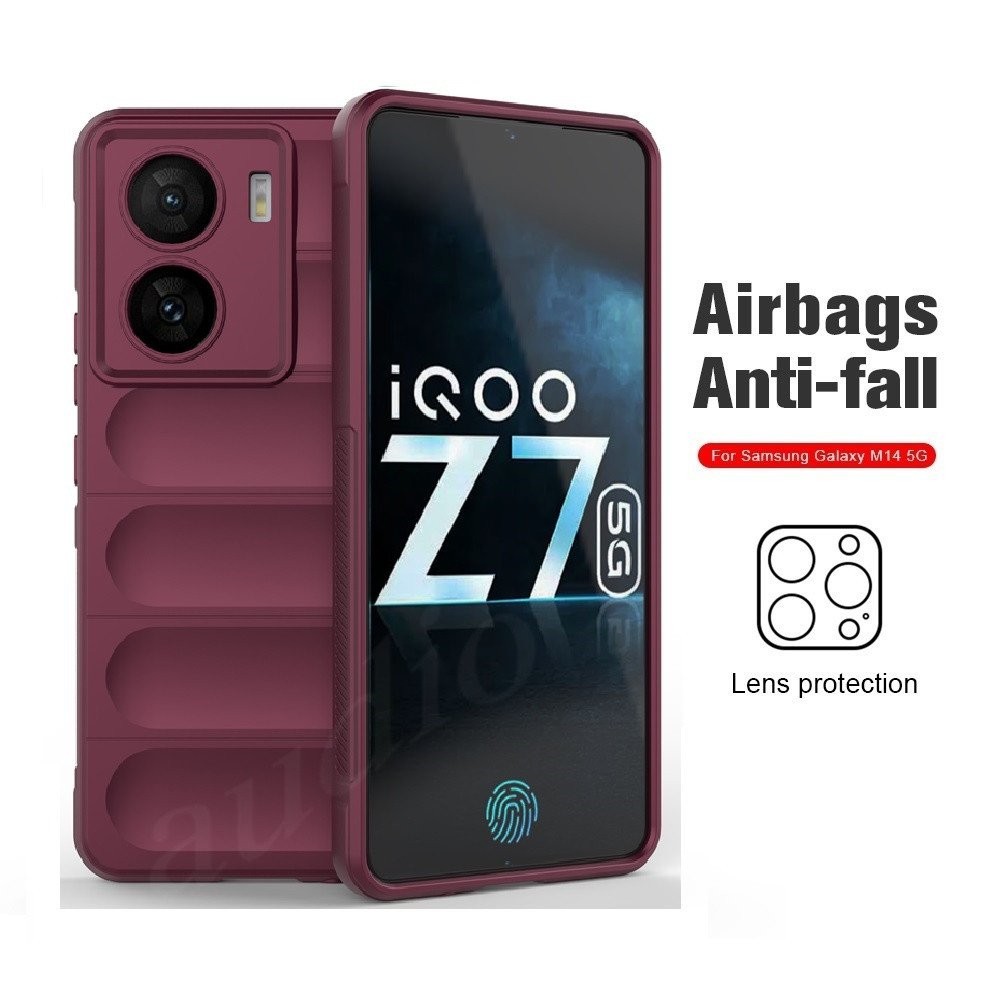 เคสโทรศัพท์ซิลิโคนเหลวแบบด้านสำหรับ Vivo IQOO Z7 Z7x Z9 Z9x 5G เคสปกสำหรับ iQOO z7 z7X iQOOZ9x 5G กันกระแทก บัมเปอร์ TPU ซิลิโคนอ่อนนุ่ม ป้องกัน เคสโทรศัพท์กันลื่น