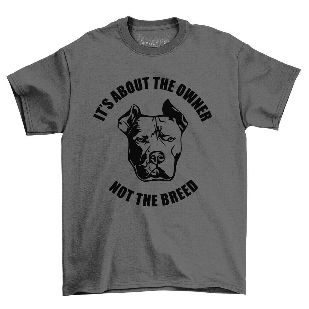 Xl Bully Dog T-Shirt ItS About The Owner 100% Cotton Black Shirt Custom Print