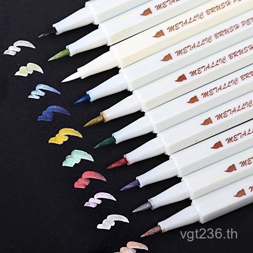 ปากกาสีน้ำมัน STA 6551BR 10 สี แบบกล่อง ปลายอ่อนแบบเมทัลลิก ปากกามาร์กเกอร์สีน้ำมัน 3.23