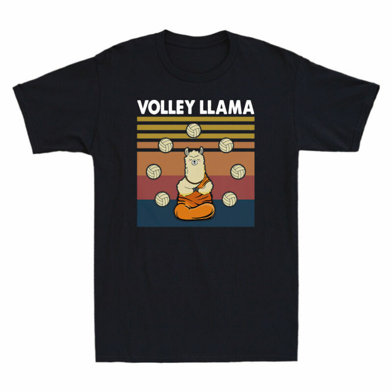 Llama เสื้อยืดวัสดุน่ารัก Art โยคะ Llama Vollley คนรักสมาธิตลก