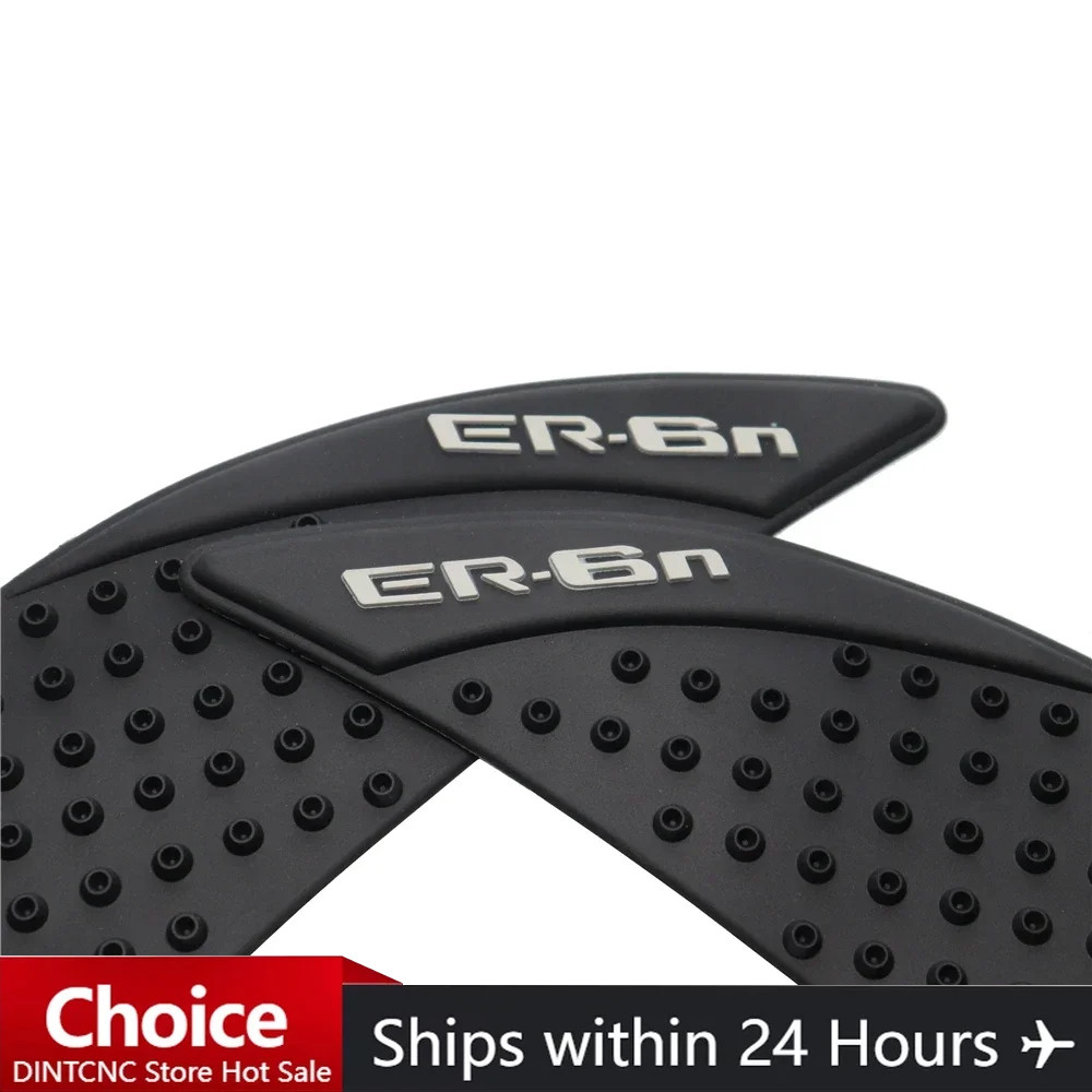 สําหรับ Kawasaki ER6N ER-6N 2006-2015 รถจักรยานยนต์ Anti Slip ถัง Pad สติกเกอร์แก๊สเข่า Traction ด้า