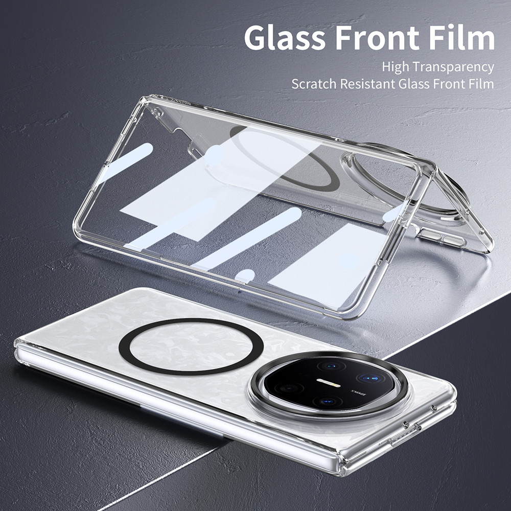 Anti-yellowing กรณีโปร่งใสสําหรับ Huawei Mate X6 X5 X3 XT X 6 5 Honor Magic VS3 V VS 3 คริสตัล Clear