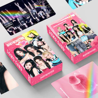30-55pcs BM Hello Monsters Holographic การ์ด Lomo DRIP BABYMONS7ER โฮโลแกรม Photocards MONSTIEZ AHYEON ASA CHIQUITA PHARITA RAMI RORA RUKA เลเซอร์โปสการ์ดสินค้าราคาถูก CX