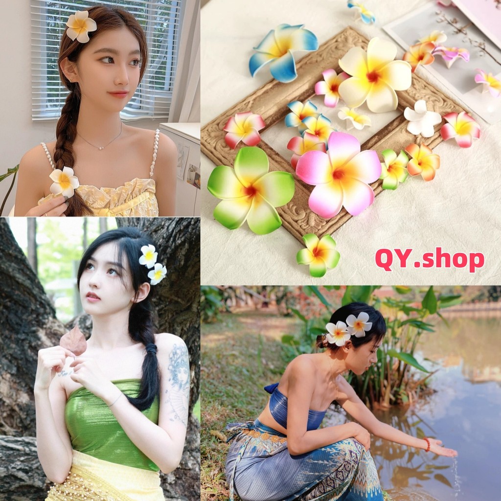 QY.Shop⭐️สินค้าราคาพิเศษ⭐️พร้อมส่ง จากไทย 1ชิ้น กิ๊ฟดอกลีลาวดีปลอม ดอกไม้ตกแต่งดอกลีลาวดี ดอกไม้ปลอม “VO-12”