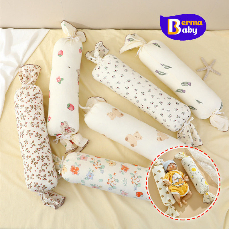 Berma Baby หมอนข้างเด็ก ผ้าฝ้าย พร้อมปลอกหมอน ใส่สบาย ถอดซักได้ หมอนข้างเด็กทารกแรกเกิด