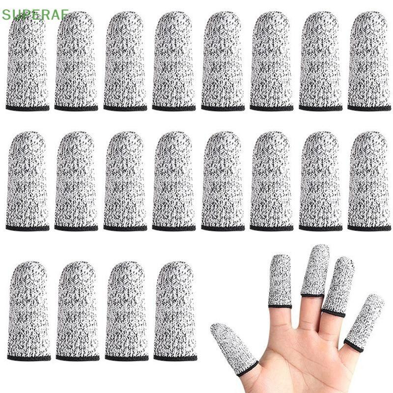 Superaf 10 ชิ้นตัดทน Finger Cots ปลอกนิ้วป้องกันReusable Finger Covers - อุปกรณ์เย็บผ้า HOT