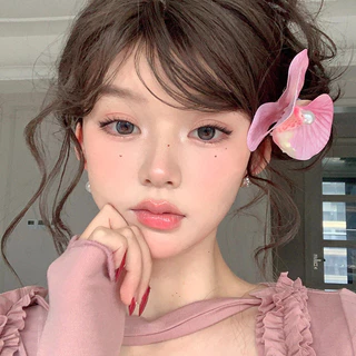 กิ๊บคลิปดอกไม้ด้านเรียบ สีเขียวสีชมพู สำหรับเครื่องประดับผม фаแลนนอปซิส ปลาน้ำจืด