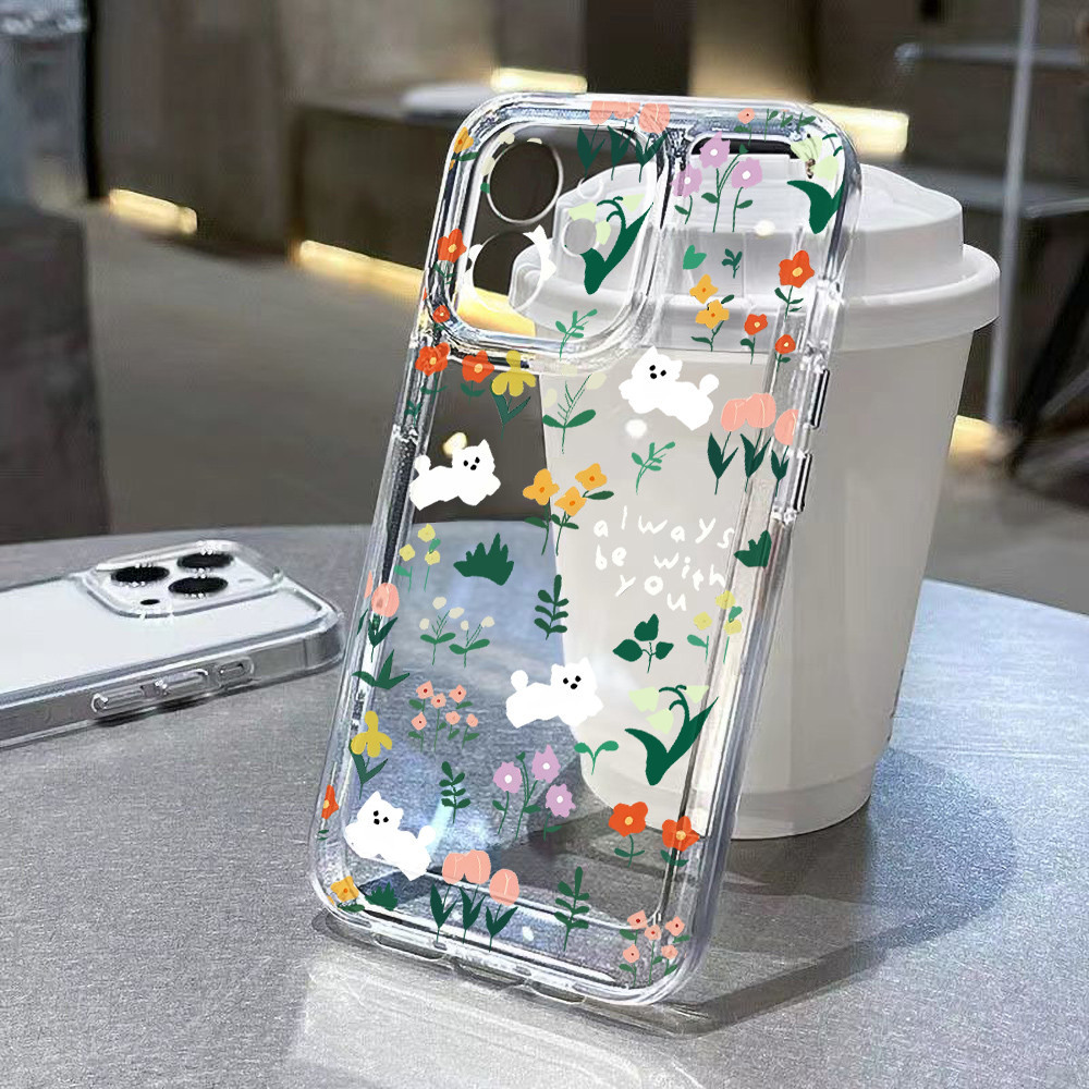 Clear Flower กรณีที่ชัดเจน for Samsung A36 A56 A26 A57 A37 S26 Ultra A17 A07  A55 5G A53 A54 A52 A51 A34 A13 A14 A22